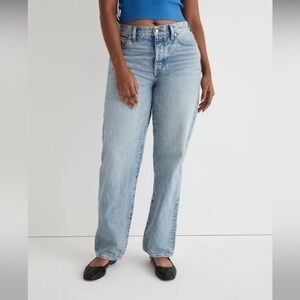 NWOT Madewell Low-Slung Straight Jeans in Olvera Wash Size 33